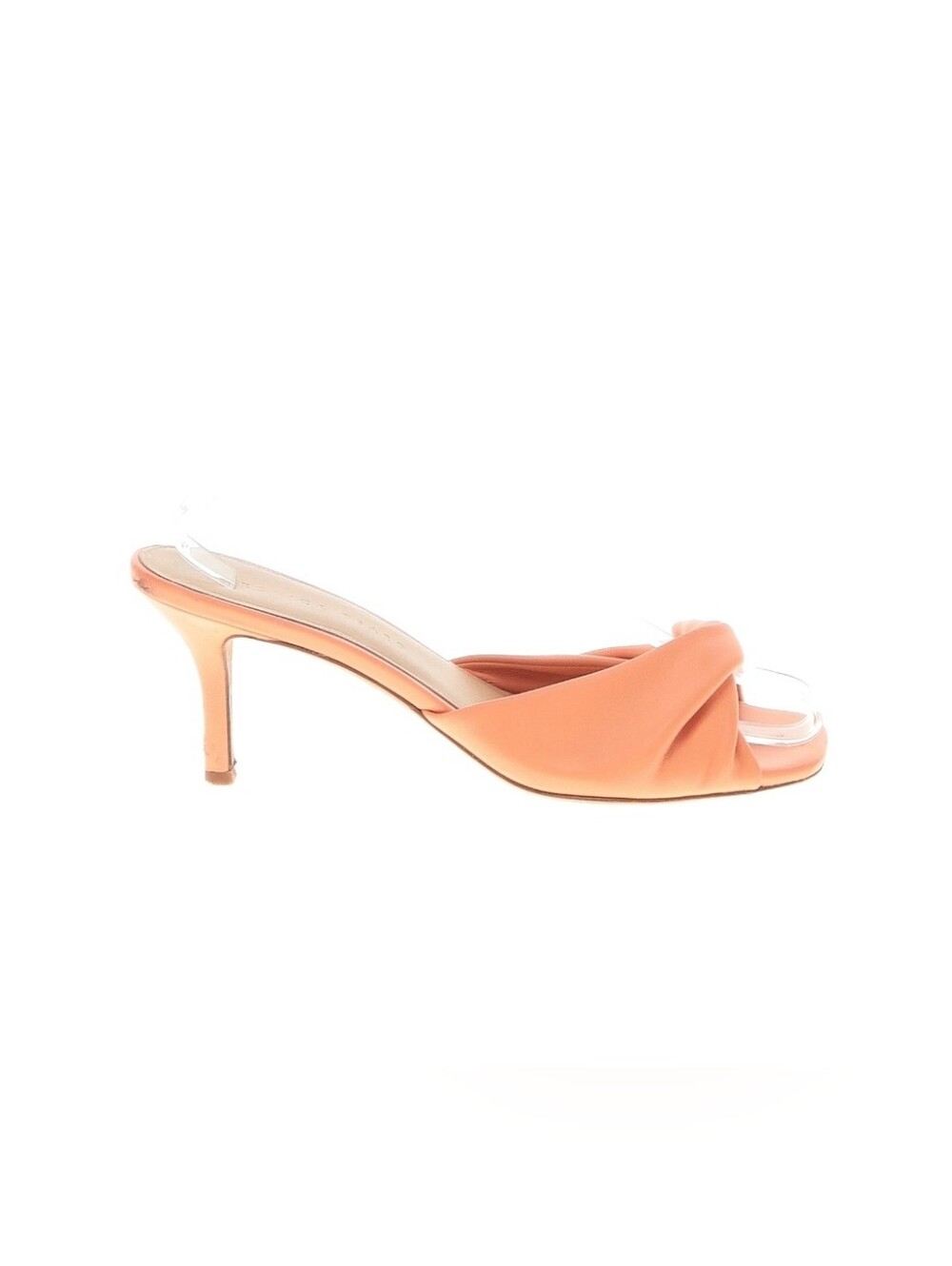 Veronica Beard Melli Apricot Leather Kitten Heel Mule (US 9)